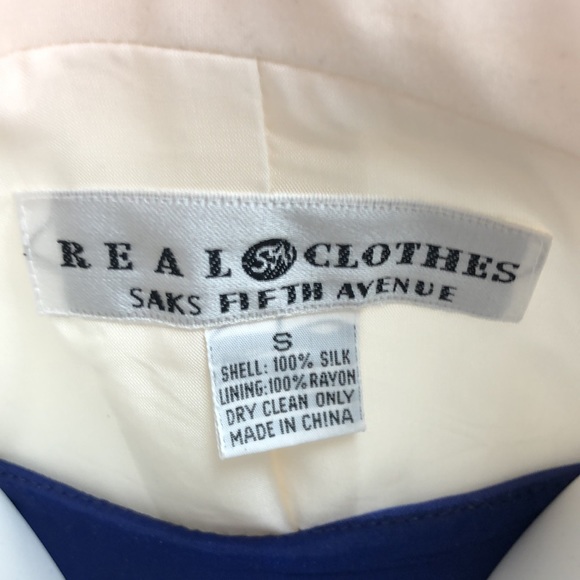 NWOT Saks Fifth Avenue Silk Jacket/Short Coat - Picture 8 of 10